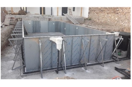 Consruction STEAM sauna construction sauna prefabricated pools 