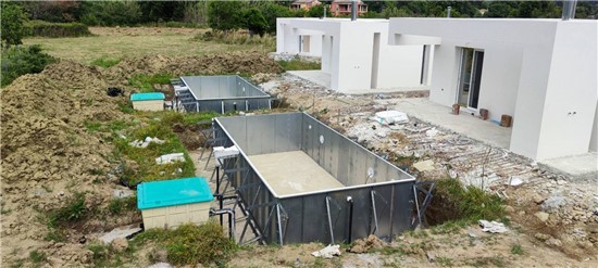 Consruction STEAM sauna construction sauna prefabricated pools