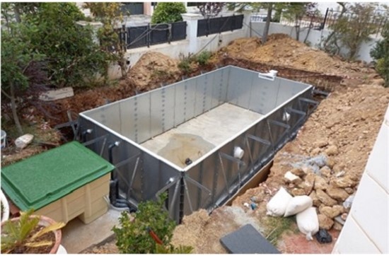 Consruction STEAM sauna construction sauna prefabricated pools 