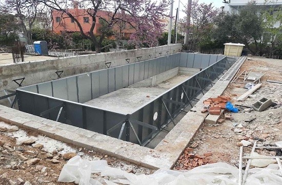 Consruction STEAM sauna construction sauna prefabricated pools 