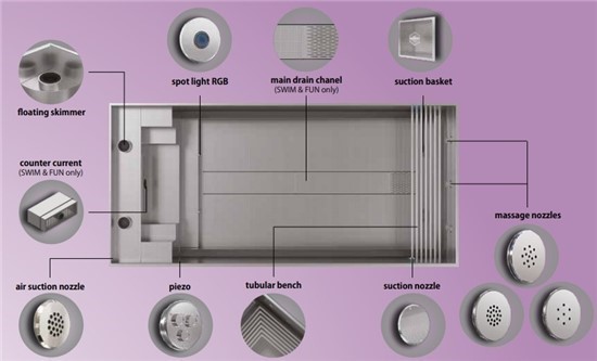 Consruction STEAM sauna construction sauna prefabricated pools