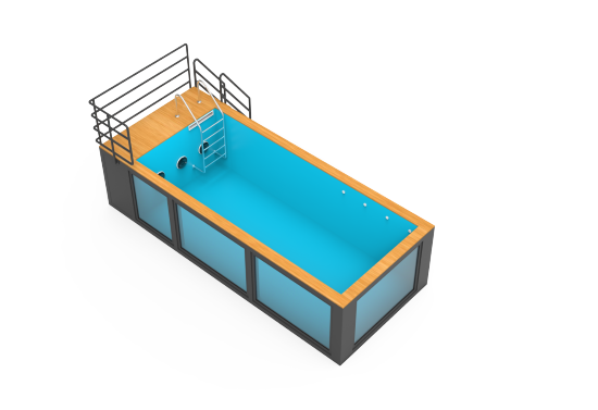 Consruction STEAM sauna construction sauna prefabricated pools 