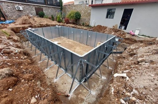 Consruction STEAM sauna construction sauna prefabricated pools 