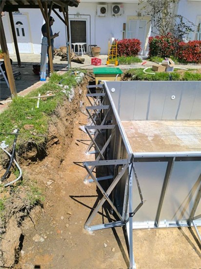Consruction STEAM sauna construction sauna prefabricated pools