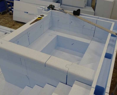 Consruction STEAM sauna construction sauna prefabricated pools