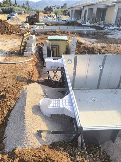 Consruction STEAM sauna construction sauna prefabricated pools