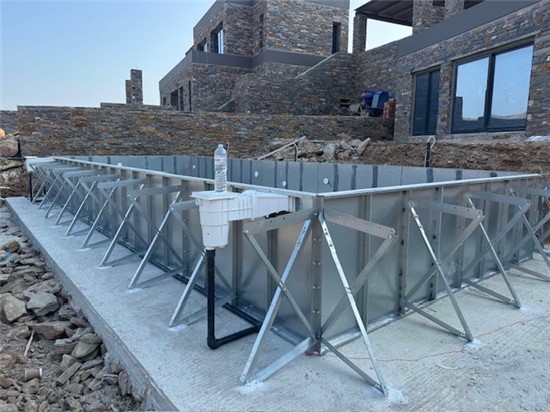 Consruction STEAM sauna construction sauna prefabricated pools