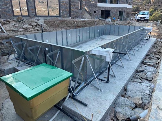 Consruction STEAM sauna construction sauna prefabricated pools