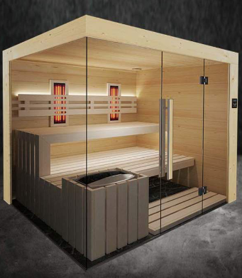 Consruction STEAM sauna construction sauna prefabricated pools