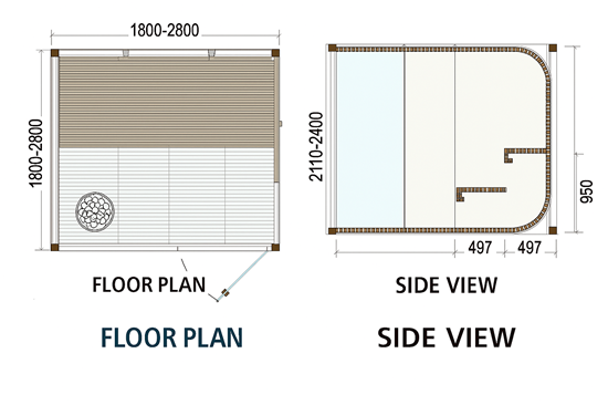 Consruction STEAM sauna construction sauna prefabricated pools