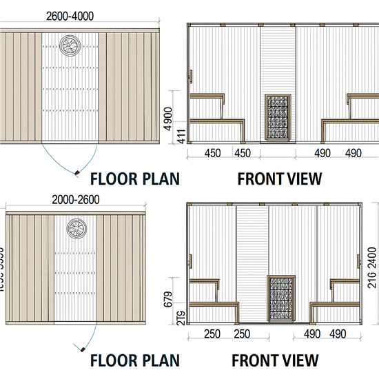 Consruction STEAM sauna construction sauna prefabricated pools
