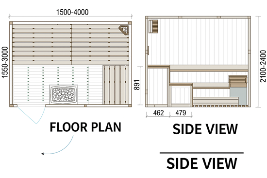 Consruction STEAM sauna construction sauna prefabricated pools