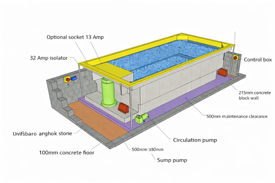 Consruction STEAM sauna construction sauna prefabricated pools