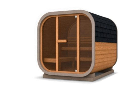 CUBE THERMO WOOD CAPPUCCINO WITH BROWN GLASS - Cube 180